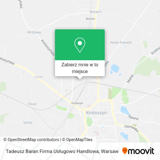 Mapa Tadeusz Baran Firma Usługowo Handlowa