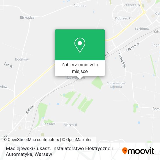 Mapa Maciejewski Łukasz. Instalatorstwo Elektryczne i Automatyka