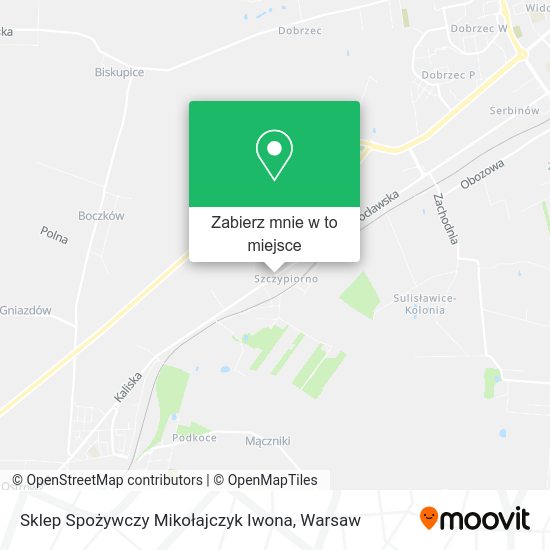 Mapa Sklep Spożywczy Mikołajczyk Iwona