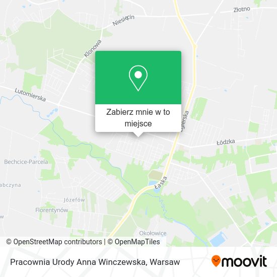 Mapa Pracownia Urody Anna Winczewska