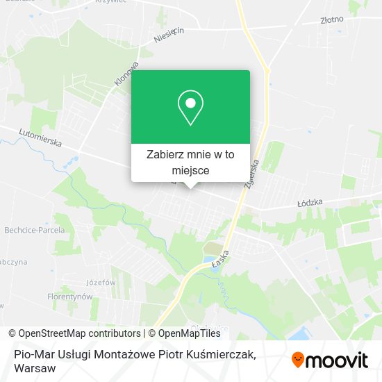 Mapa Pio-Mar Usługi Montażowe Piotr Kuśmierczak