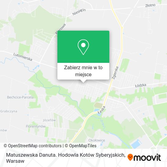 Mapa Matuszewska Danuta. Hodowla Kotów Syberyjskich