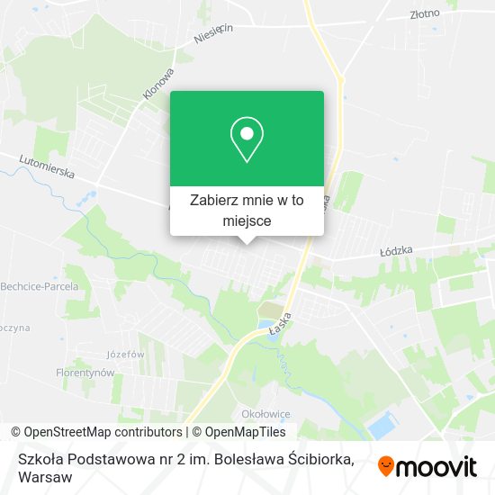 Mapa Szkoła Podstawowa nr 2 im. Bolesława Ścibiorka