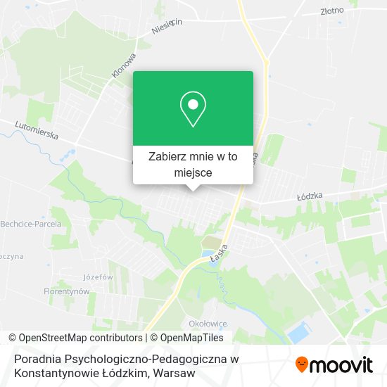 Mapa Poradnia Psychologiczno-Pedagogiczna w Konstantynowie Łódzkim