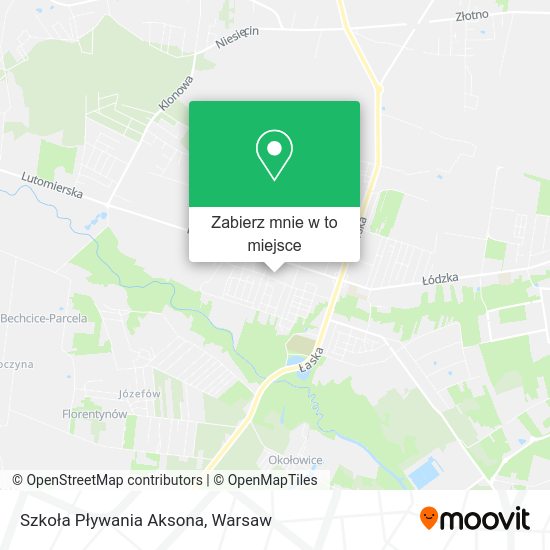 Mapa Szkoła Pływania Aksona