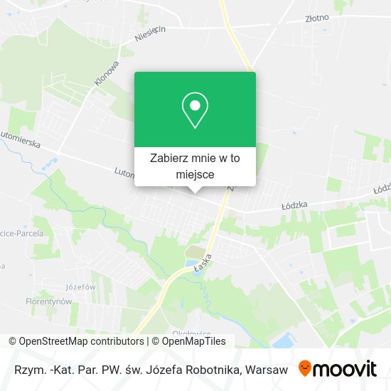 Mapa Rzym. -Kat. Par. PW. św. Józefa Robotnika