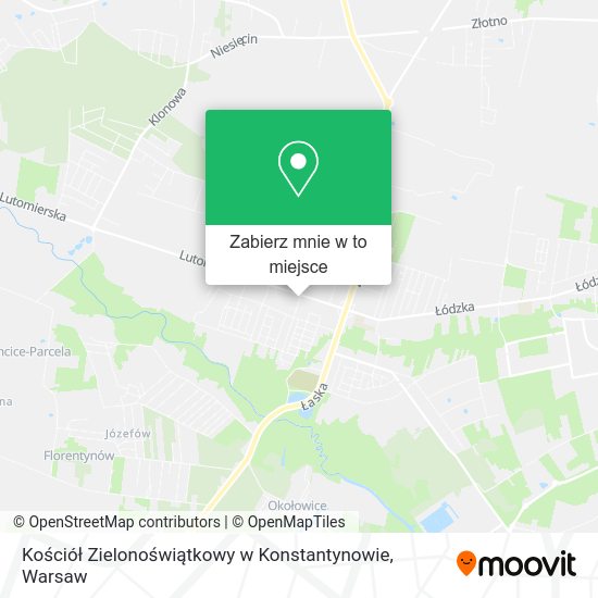 Mapa Kościół Zielonoświątkowy w Konstantynowie