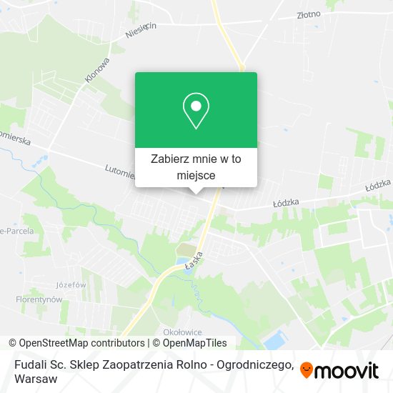 Mapa Fudali Sc. Sklep Zaopatrzenia Rolno - Ogrodniczego