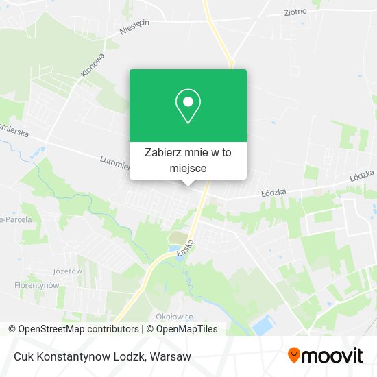 Mapa Cuk Konstantynow Lodzk