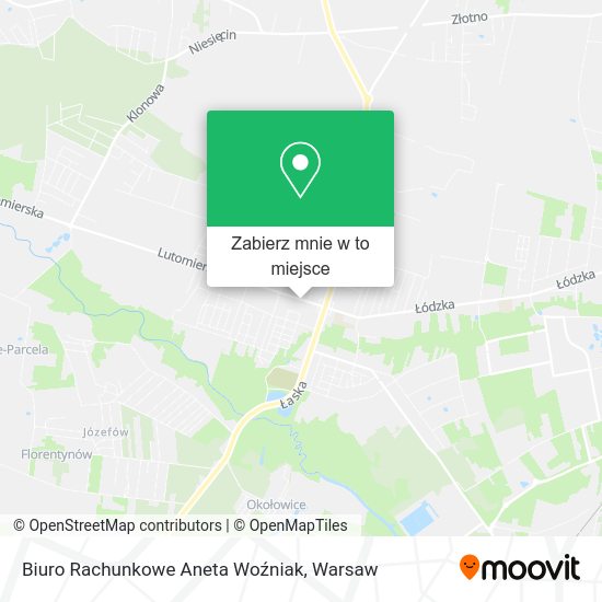 Mapa Biuro Rachunkowe Aneta Woźniak