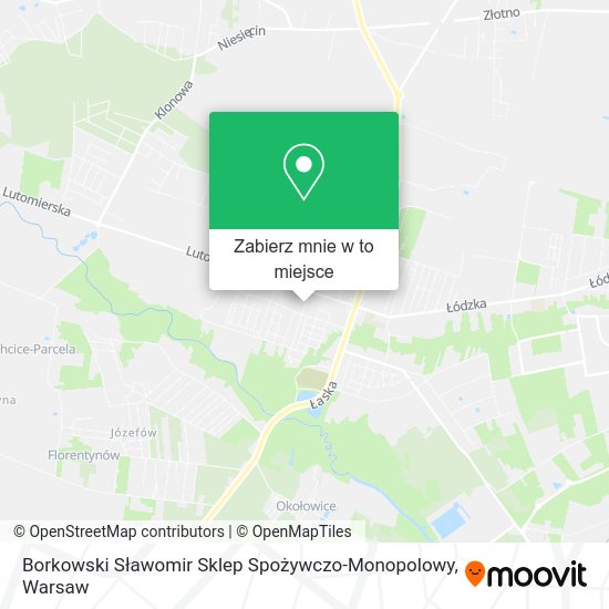 Mapa Borkowski Sławomir Sklep Spożywczo-Monopolowy