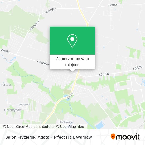 Mapa Salon Fryzjerski Agata Perfect Hair