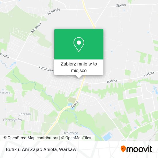 Mapa Butik u Ani Zajac Aniela