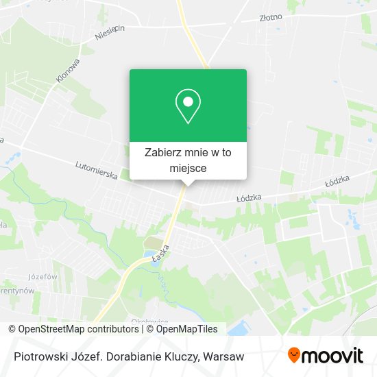 Mapa Piotrowski Józef. Dorabianie Kluczy