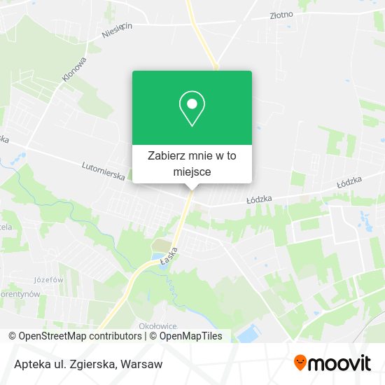 Mapa Apteka ul. Zgierska