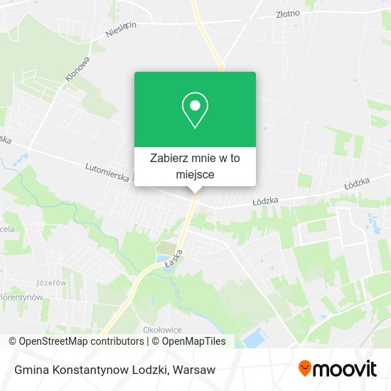 Mapa Gmina Konstantynow Lodzki