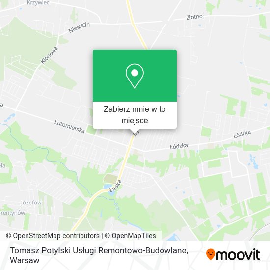 Mapa Tomasz Potylski Usługi Remontowo-Budowlane