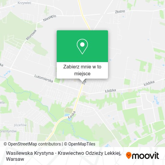 Mapa Wasilewska Krystyna - Krawiectwo Odzieży Lekkiej