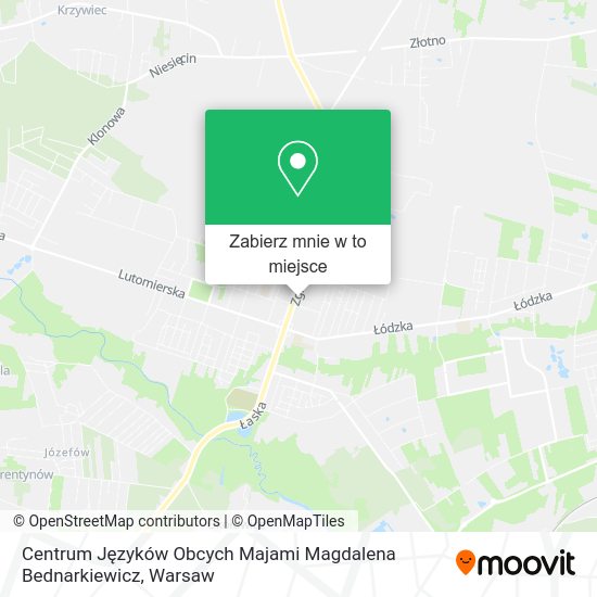 Mapa Centrum Języków Obcych Majami Magdalena Bednarkiewicz