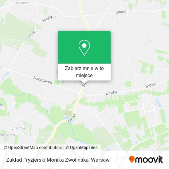 Mapa Zakład Fryzjerski Monika Zwolińska