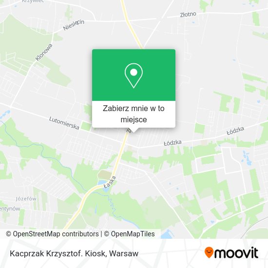 Mapa Kacprzak Krzysztof. Kiosk