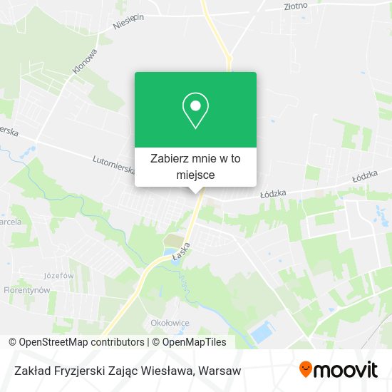 Mapa Zakład Fryzjerski Zając Wiesława