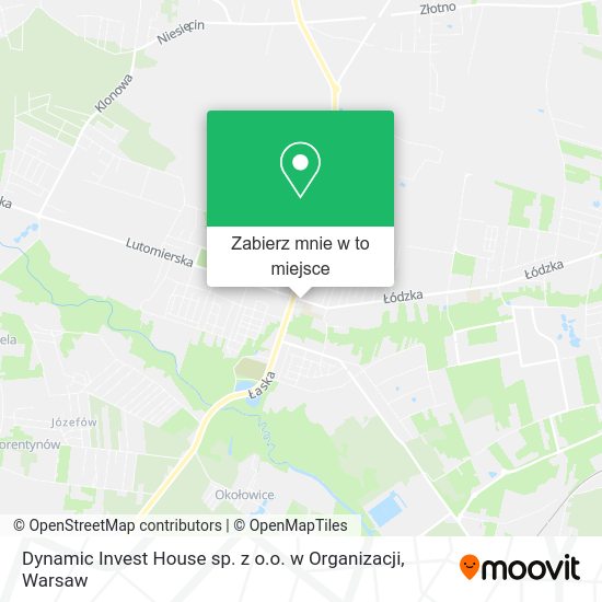 Mapa Dynamic Invest House sp. z o.o. w Organizacji