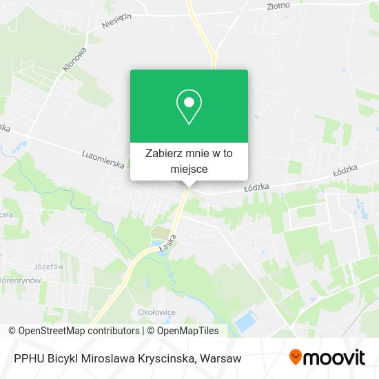 Mapa PPHU Bicykl Miroslawa Kryscinska