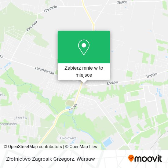 Mapa Złotnictwo Zagrosik Grzegorz