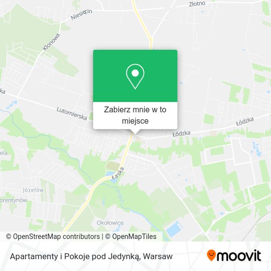 Mapa Apartamenty i Pokoje pod Jedynką