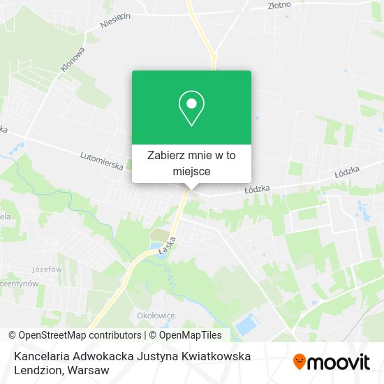 Mapa Kancelaria Adwokacka Justyna Kwiatkowska Lendzion