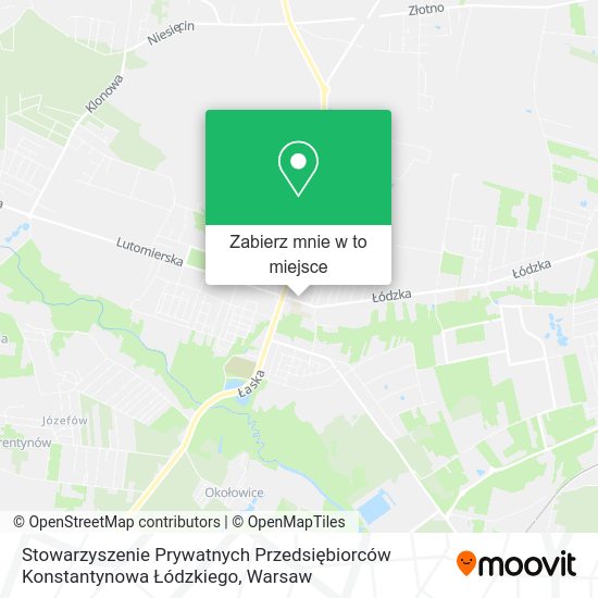 Mapa Stowarzyszenie Prywatnych Przedsiębiorców Konstantynowa Łódzkiego