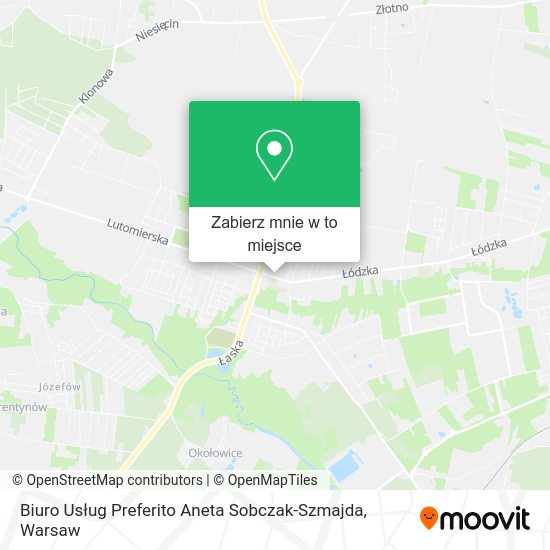 Mapa Biuro Usług Preferito Aneta Sobczak-Szmajda