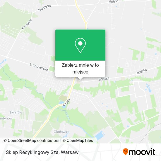 Mapa Sklep Recyklingowy Sza