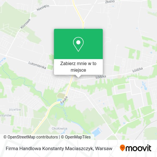 Mapa Firma Handlowa Konstanty Maciaszczyk