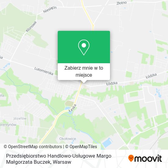 Mapa Przedsiębiorstwo Handlowo-Usługowe Margo Małgorzata Buczek