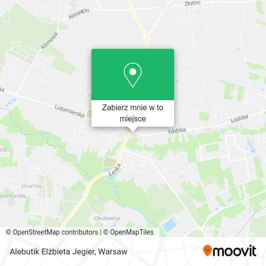 Mapa Alebutik Elżbieta Jegier