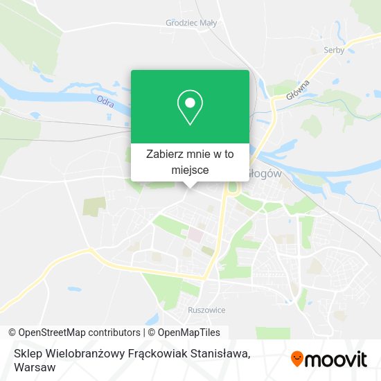 Mapa Sklep Wielobranżowy Frąckowiak Stanisława