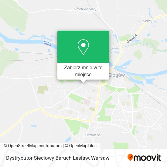 Mapa Dystrybutor Sieciowy Baruch Lesław