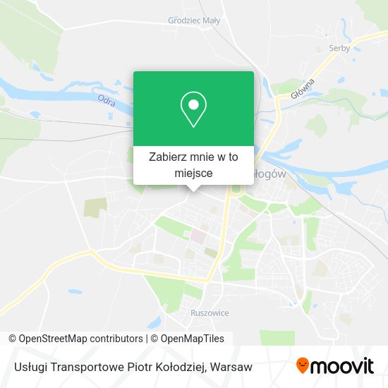 Mapa Usługi Transportowe Piotr Kołodziej