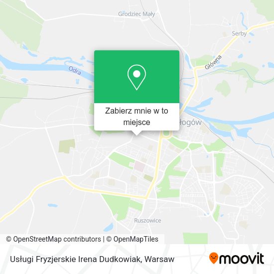 Mapa Usługi Fryzjerskie Irena Dudkowiak