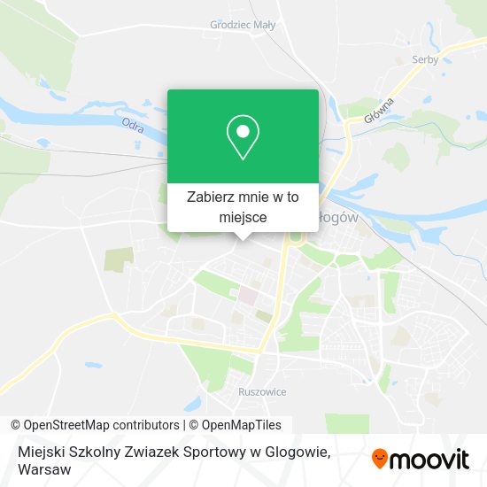 Mapa Miejski Szkolny Zwiazek Sportowy w Glogowie