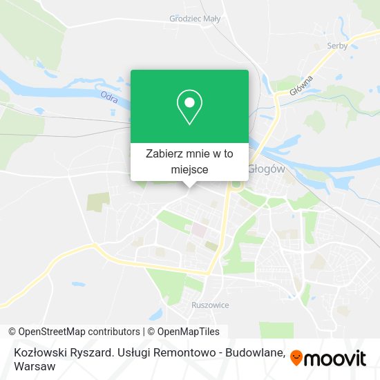 Mapa Kozłowski Ryszard. Usługi Remontowo - Budowlane