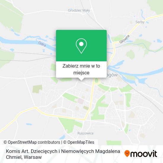 Mapa Komis Art. Dziecięcych i Niemowlęcych Magdalena Chmiel