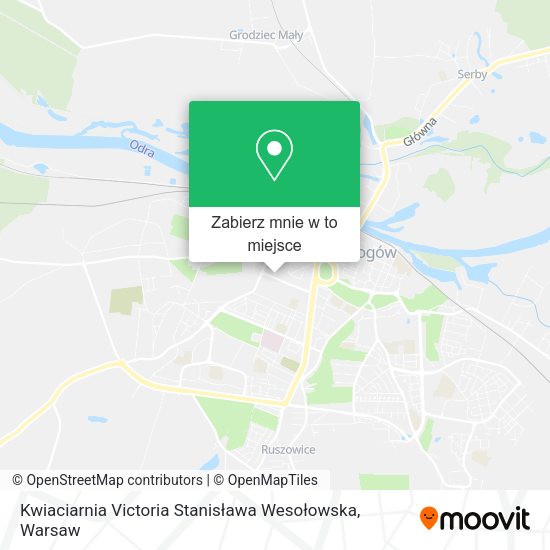 Mapa Kwiaciarnia Victoria Stanisława Wesołowska