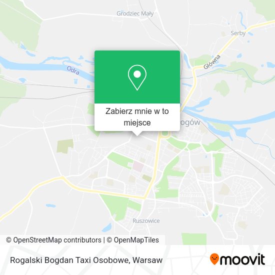 Mapa Rogalski Bogdan Taxi Osobowe