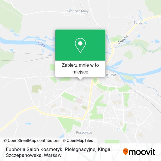 Mapa Euphoria Salon Kosmetyki Pielegnacyjnej Kinga Szczepanowska