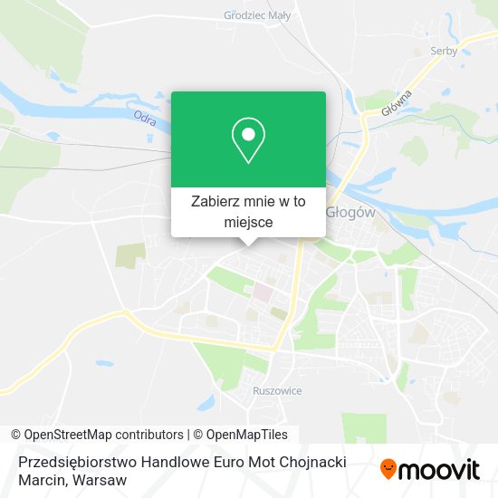 Mapa Przedsiębiorstwo Handlowe Euro Mot Chojnacki Marcin