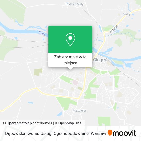 Mapa Dębowska Iwona. Usługi Ogólnobudowlane