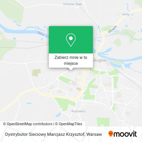 Mapa Dystrybutor Sieciowy Marcjasz Krzysztof